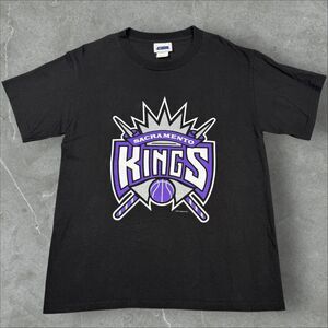 Y2K Mike Bibby #10 Sacramento Kings NBA Double Sided Graphic T Shirt - Medium